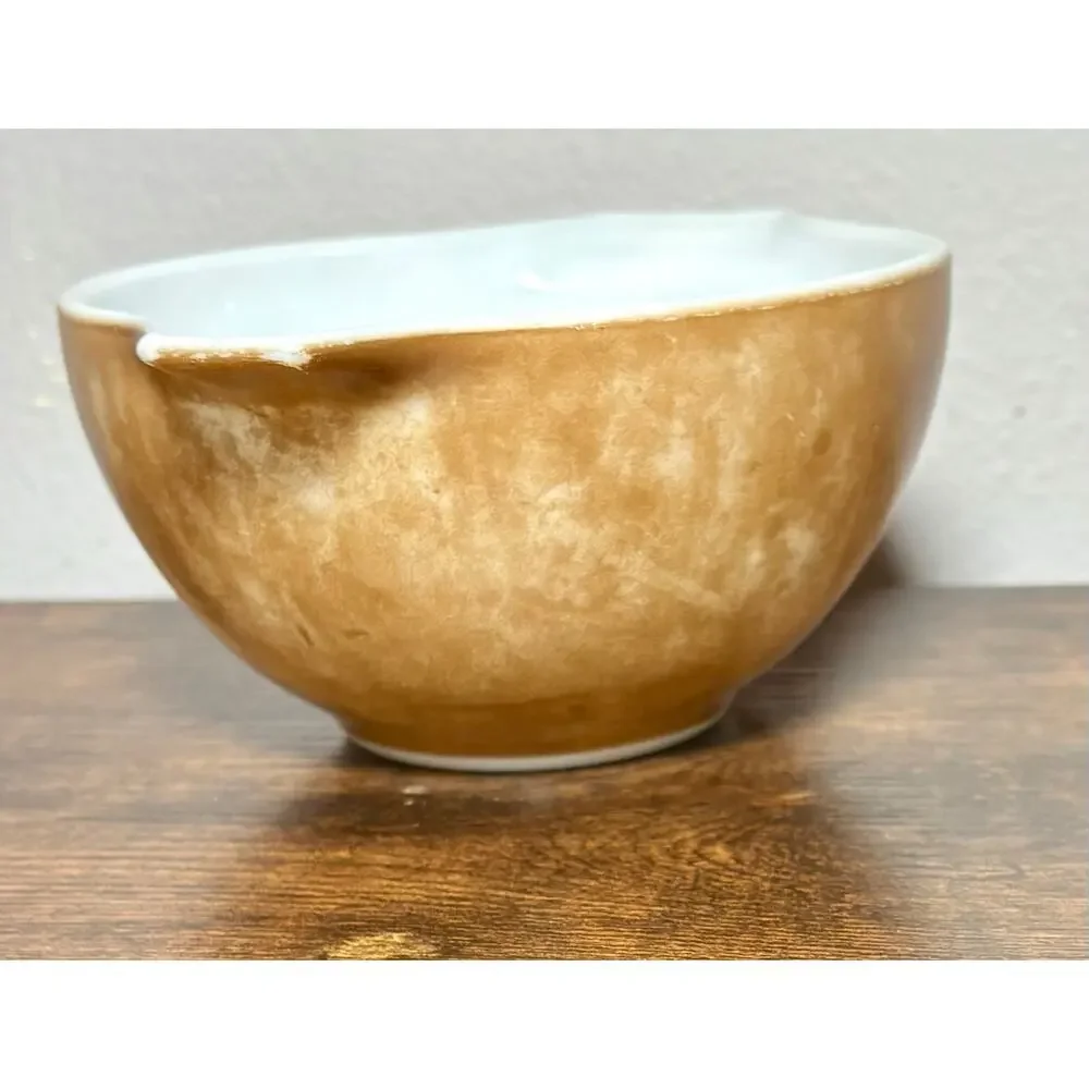Vintage Pyrex Town & Country 441 Brown Cinderella Bowl 1-1/2 Pint- Restored